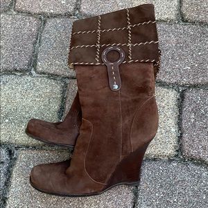 Vince Camuto Patchwork suede boots